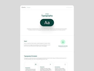 Design System / Typography branding clean color design design system figma logo typography ui ux