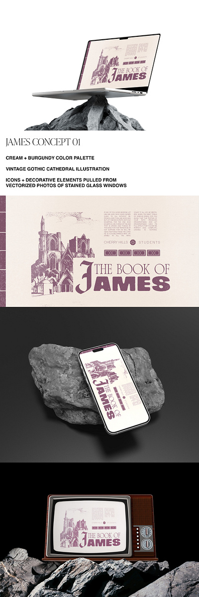 THE BOOK OF JAMES // CONCEPT 01 branding grap