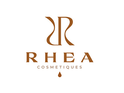 RHEA COSMETIQES abstract logo banding app brand brand identity branding design graphic design illustration logo ui