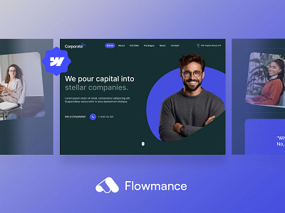 Introducing Corporata - The Premium Corporate Webflow Template! agency template design template webflow webflow template webflowtemplate websitedesign