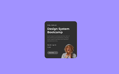 BOOTCAMP - Card Animation animated animation branding cards design figma prototype ui