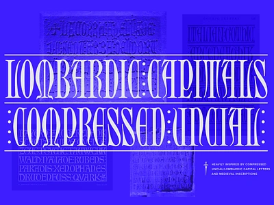 Brenin - Medieval-Inspired Font - Out Now! ancient compressed condensed font gothic historic inscription lombardic medieval serif type typeface typography uncial