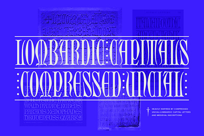 Brenin - Medieval-Inspired Font - Out Now! ancient compressed condensed font gothic historic inscription lombardic medieval serif type typeface typography uncial