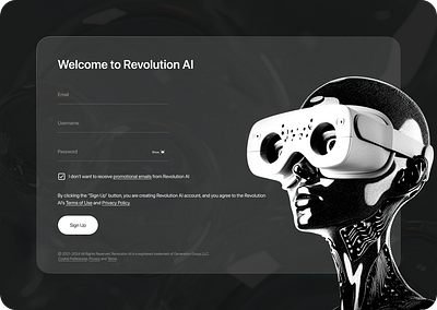 Sign UP Page 📋 artificial intelligence daily ui design designcommunity dribbble sign up ui uichallenge