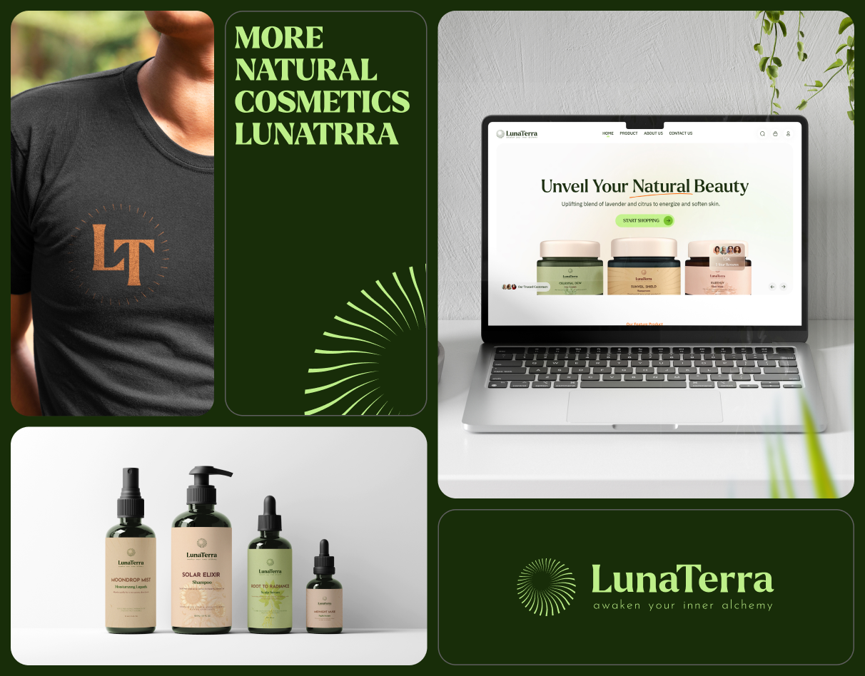 LunaTerra — Beauty Product Design animation beauty app design beauty landing page beauty products branding cosmetology product app dotpixel agency ecommerce graphic design logo lunaterra makeup minimal design motion graphics product product design shop uiux web design website