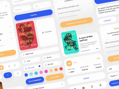 GUI Kit UI Elements ai alev books colors components design digital design studio figma gui kit interface premium saas startup toofan ui ui elements ux web design