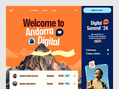 Andorra Website design interface product service startup ui ux web website