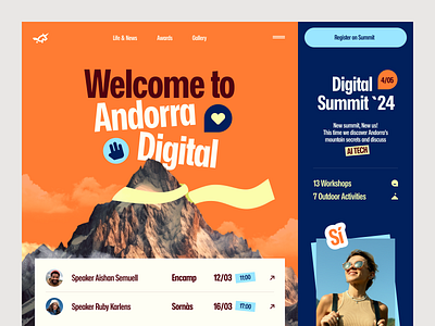 Andorra Website design interface product service startup ui ux web website
