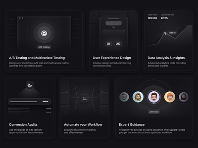 Bento Cards : Features Section bento bento cards crypto dark finance futuristic landing page modern saas saas landing page simple ui web design web3