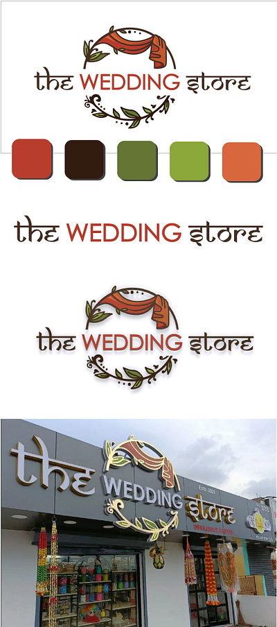 The Wedding Store Logo Design vibrant