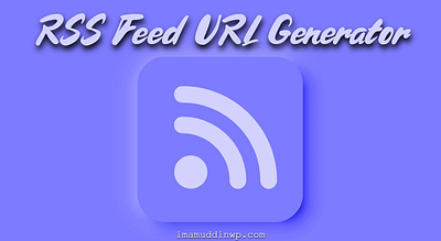 RSS Feed URL Generator animation branding logo ui
