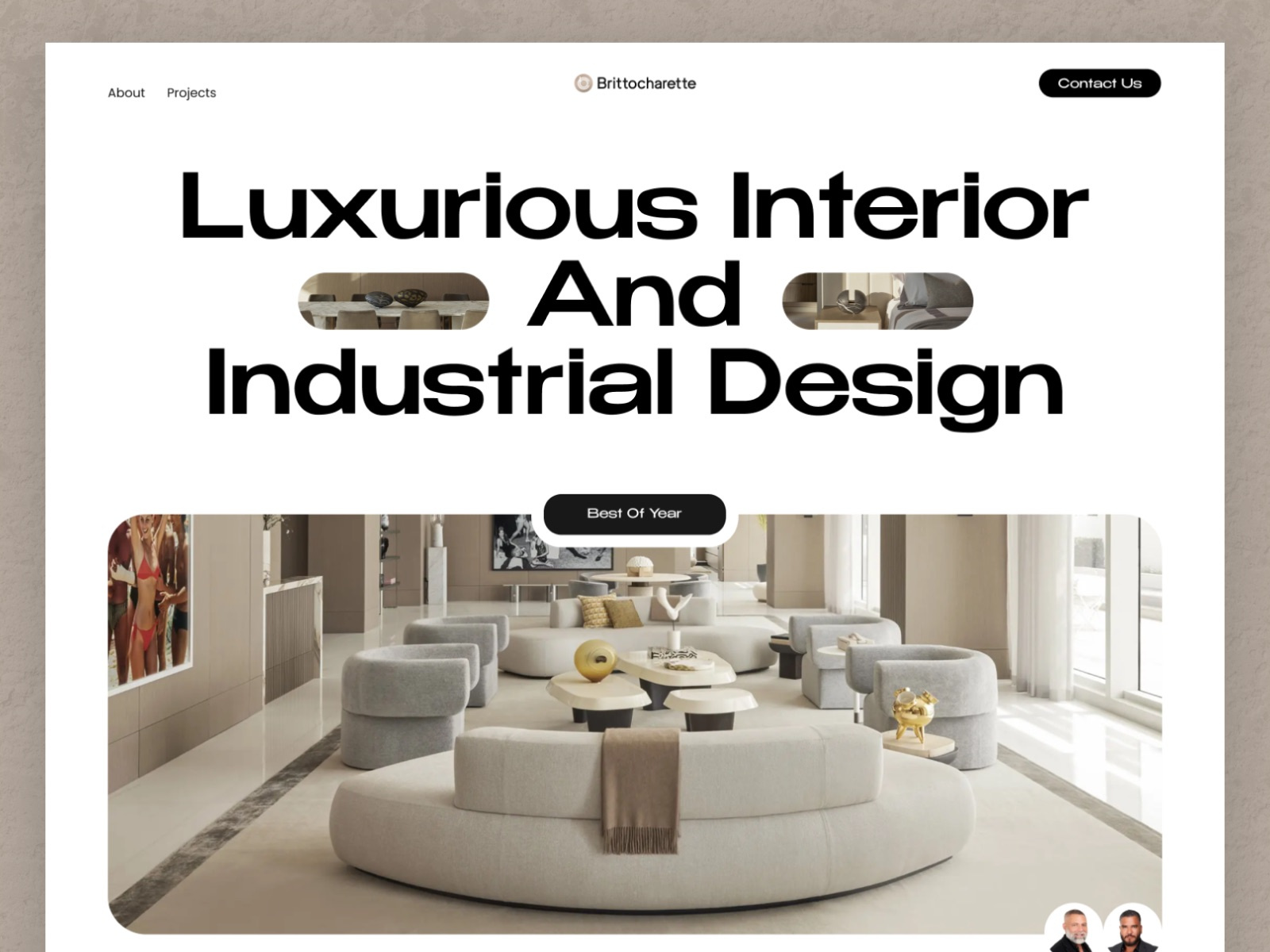 BC - Luxury Interior Design Website - Home Page architecture branding case study clean company profile interior interior design landing page luxury minimalist modern personal website ui ux web design web designer website website design website designer website layout