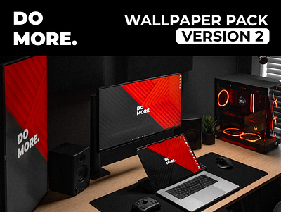 DO MORE v2 Wallpaper Pack abstract background design desk setup do more do more v2 wallpaper wallpaper pack wallpapers