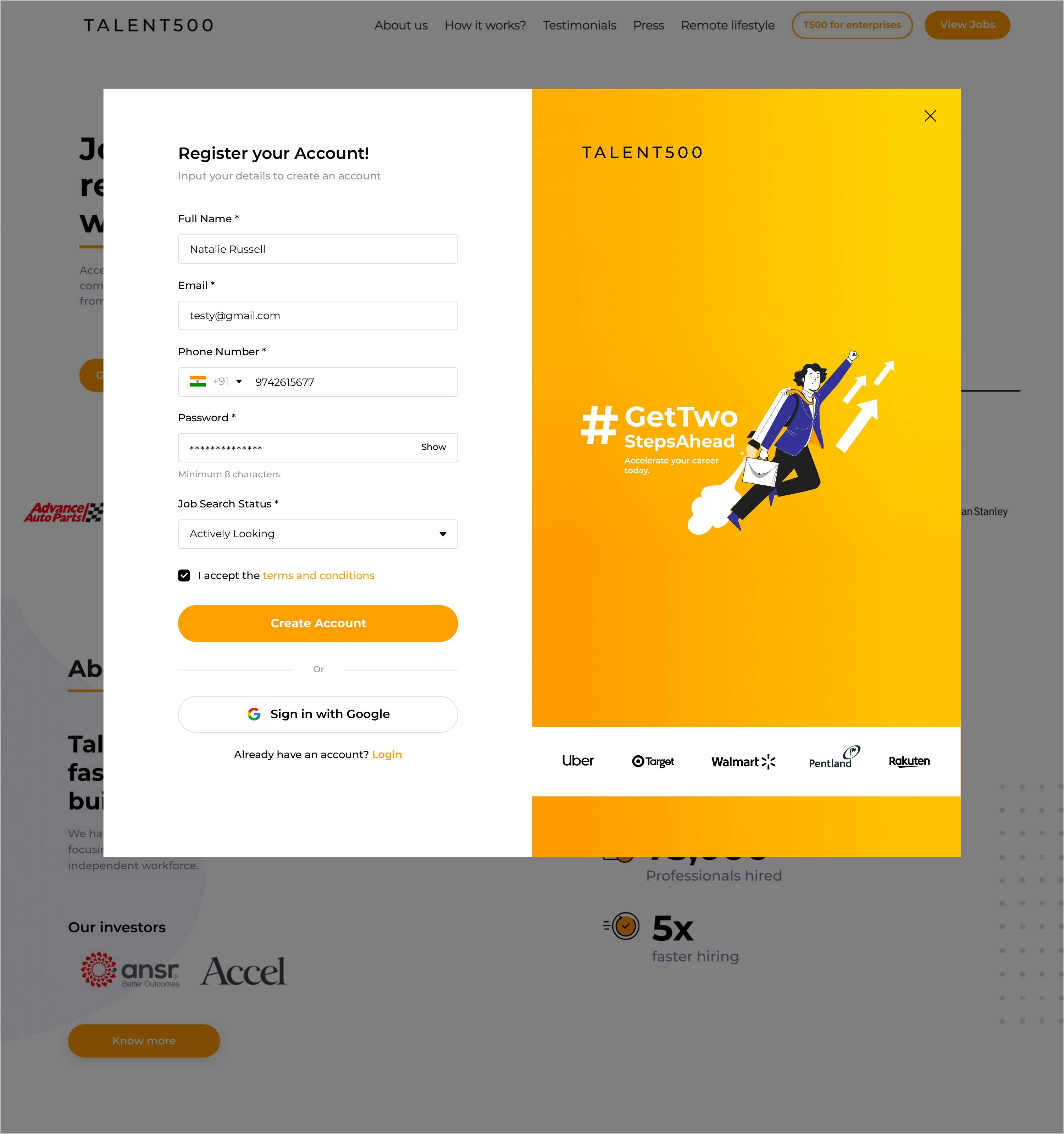 Candidate Onboarding Process hrtech onboarding product design registration ui ux