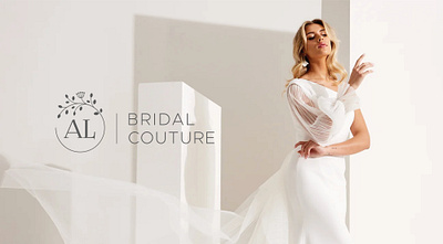 „AL Bridal Couture“ logo aliuslt bride design logo wedding