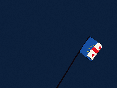 Georgia and EU flag animation design dribbble eu flag georgia graphics illustration motion motion graphics