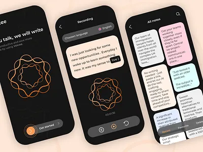 Speech-to-text, note-taking app note note taking speech to text text to speech transribing