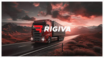 „RIGIVA“ logo aliuslt design logo transportation truck
