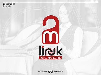 2M Link Logo branding graphic design logo