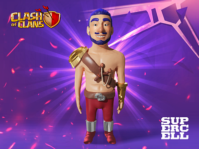 Clash of Clans - 3D character 3d 3d character character characterdesign clash of clans clashofclansaddict game art gaming mobilegaming sculpting supercell supercellgames