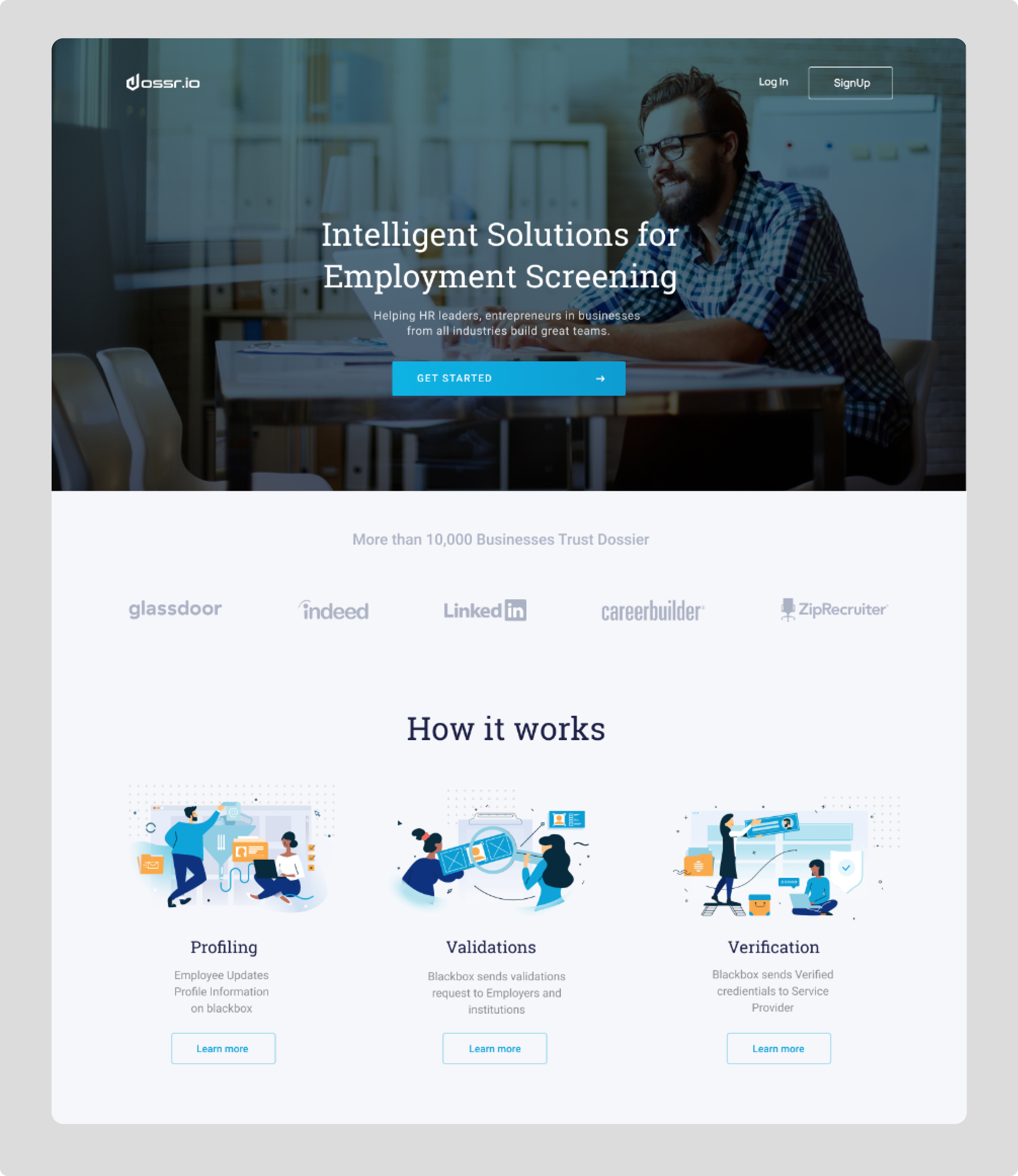 Emplyment Screening Homepage design employment figma homepage landing page screening uiux