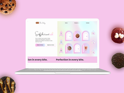 Flow's bakery - Responsive website bakery design dessert food ui website