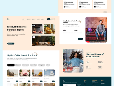 Furniture Landing Page 3d chair design furniture furniture design furniture landing page furniture landing page design furniture web design furniture website landing graphic design home decor landing page design modern furniture office furniture sofa sustainable furniture ui uiux design web design web ui