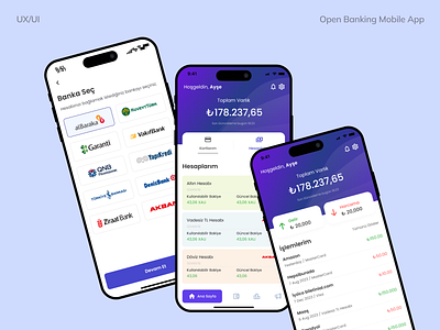 Open Banking Mobile App banking branding design illustration mobile app open banking ui ux