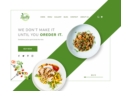 Healthy Food Order Websit Banner UI🥗 app app ui branding design graphic design illustration logo ui uiux vector web websit ui