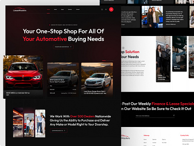 Lease Master landing Page automotive design car finance car lease car lease offers creative creative design landing page lease contract lease payments new trend ui design vehicle lease vehicle leasing