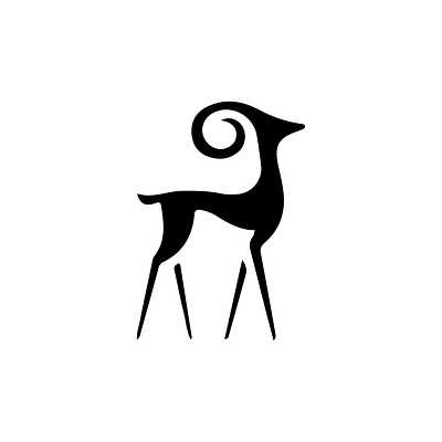 Aries animal aries graphic design line logo logos mark negative ram symbol