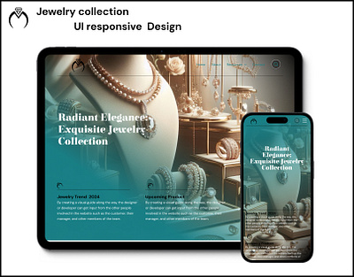 Jewelry Web & App Landing Page Design app figma landing page ui website