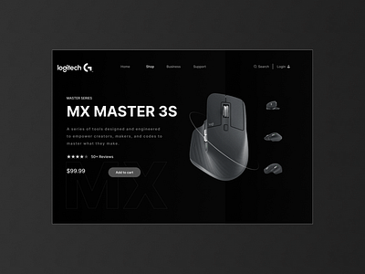 Logitech Website Banne UI 🖱️ app app ui branding design graphic design illustration logo ui uiux vector web website