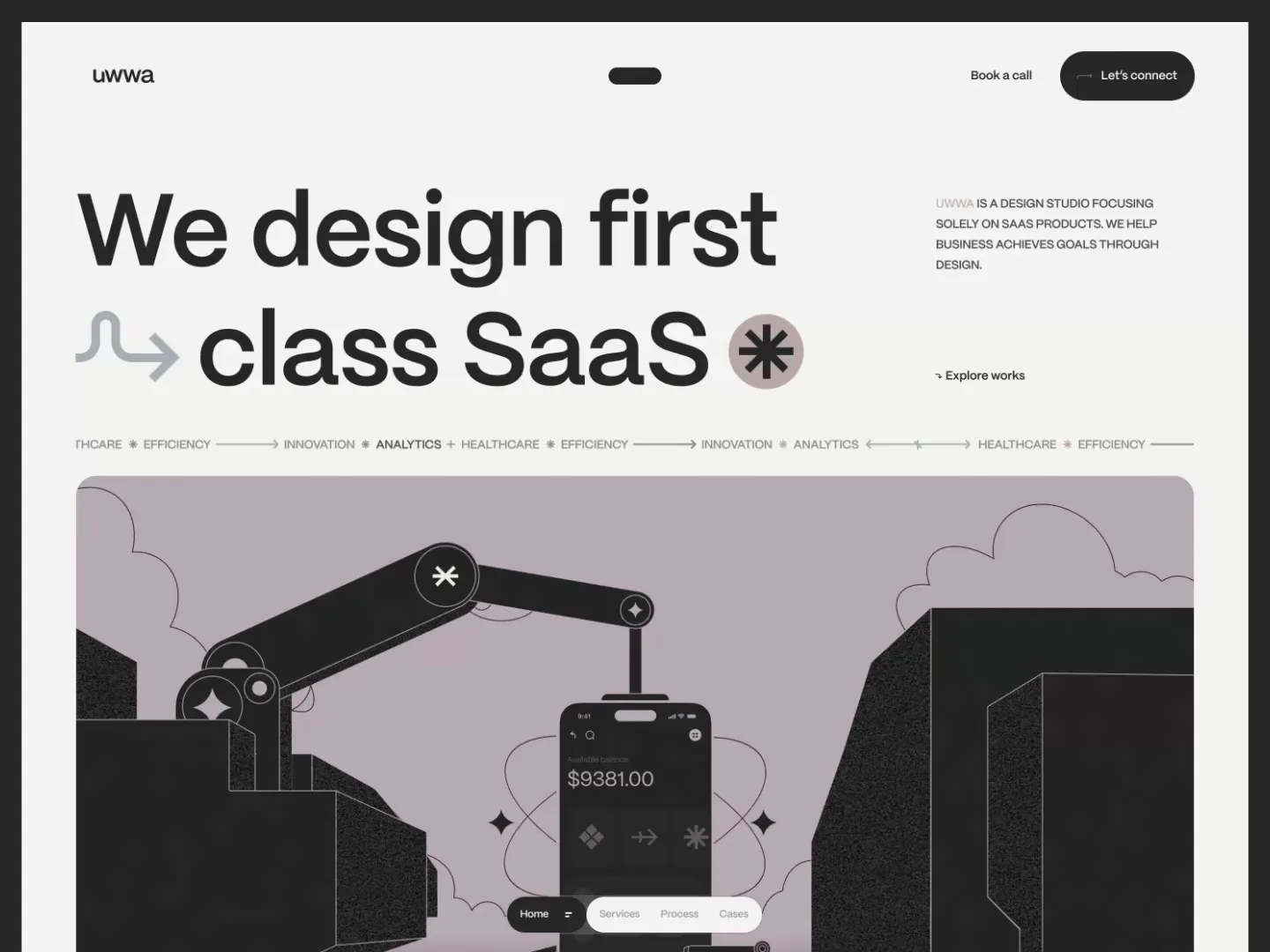 Innovative Experimental Website Design for SaaS Solutions