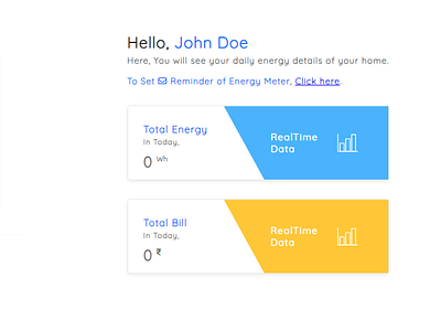 Energy Meter Web-Interface animation ui