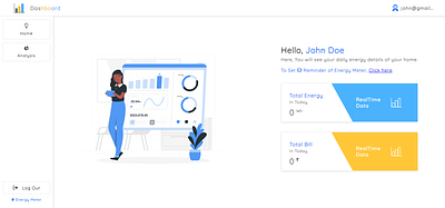 Energy Meter Web-Interface animation ui