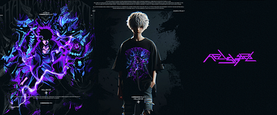 Solo Leveling Design Project anime apparel branding design fashion illustration merchandise sololeveling