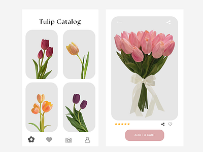 Blooming Tulips art digital art flowers hand drawn illustration realistic art tulips