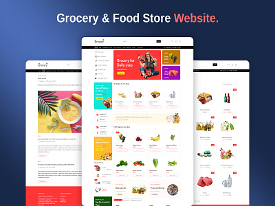 Grocery & Food Store Website ecommerce food store website grocery website online store woocommerce wordpress