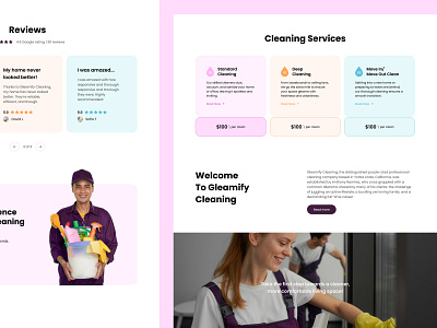 Cleaning — Website 2024 about hero landingpage playful reviews services trend ui usa