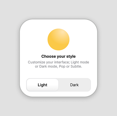 Dark or Light Mode widget dark dark mode design design process light light mode mobile app night ui ux website widget