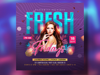 Night Club Flyer Template (PSD) club club flyers dj flyer graphic design party party flyer psd redsanity template