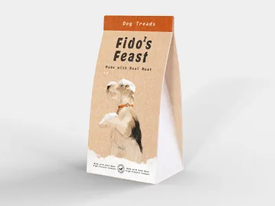 Packaging for dog's feed/design/illustrations branding graphic design logo