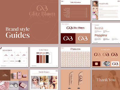 Luxury Brand Style Guides and Brand Book Design beauty brand beauty brand style guides beauty branding beauty logo brand book design brand guidelines brand style guides branding fashion brand fashion branding fashion logo free logo gb logo gb luxury logo logo logo design luxury brand luxury brand style guides luxury logo monogram logo