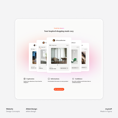 mystuff - Website section app branding design product design ui website