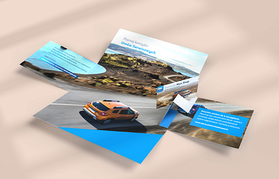 Dynamic 3D Service Brochure for Dacia 3d 3ddesign branding directmail graphic design