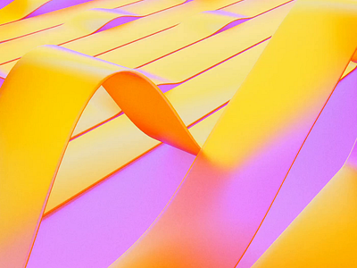 Sugar Stripes Animation 3d animation 3d art 3d artist 3d design abstract art animation art direction artwork blender bold colors colorful colorful artwork geometric glass material gradient art isometric illustration promo video transparent video sequence yellow