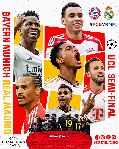 UCL Semi finals Matchday Poster