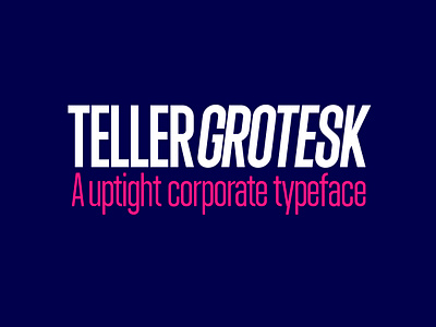 TellerGrotesk typeface custom type fontdesign letterforms text typeface type design typography