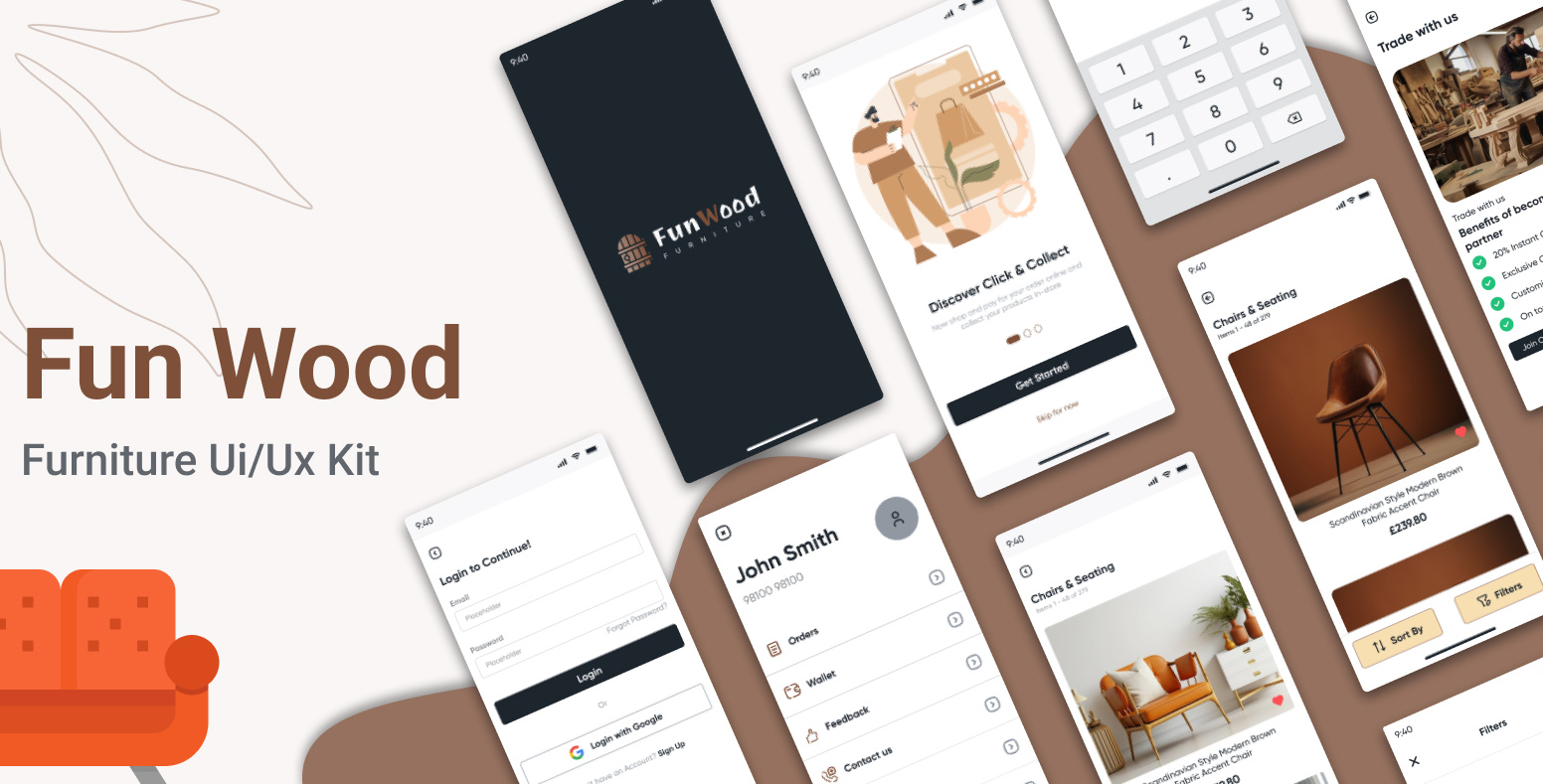 Furniture Ui/ux kit by Paitheme on Dribbble